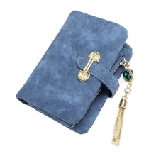 Women Wallets Matte Retro Tassel Women Wallet Zipper Diamond Pendant Short Purse Tassels Clutch Coin Purse Card Holder ELY