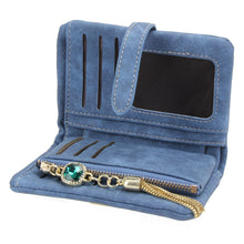 Women Wallets Matte Retro Tassel Women Wallet Zipper Diamond Pendant Short Purse Tassels Clutch Coin Purse Card Holder ELY