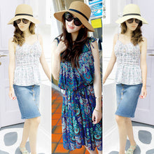 Women Wide Brim Beach Sun Hat Paper Straw Floppy Elegant Bohemia Cap 1STL ELY