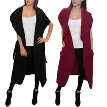 Women Warm Oversized Jacket Long Trench Coat Parka Outwear Oversized Long Waistcoat Vest veste femme ELY
