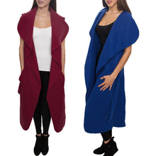 Women Warm Oversized Jacket Long Trench Coat Parka Outwear Oversized Long Waistcoat Vest veste femme ELY