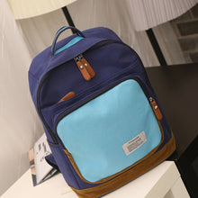 Women's Canvas Backpack Patchwork Satchel Shoulder Rucksack for Teenager Girls Designer School Bagpack Bolsa Feminina ELY