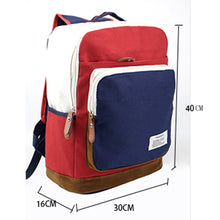 Women's Canvas Backpack Patchwork Satchel Shoulder Rucksack for Teenager Girls Designer School Bagpack Bolsa Feminina ELY