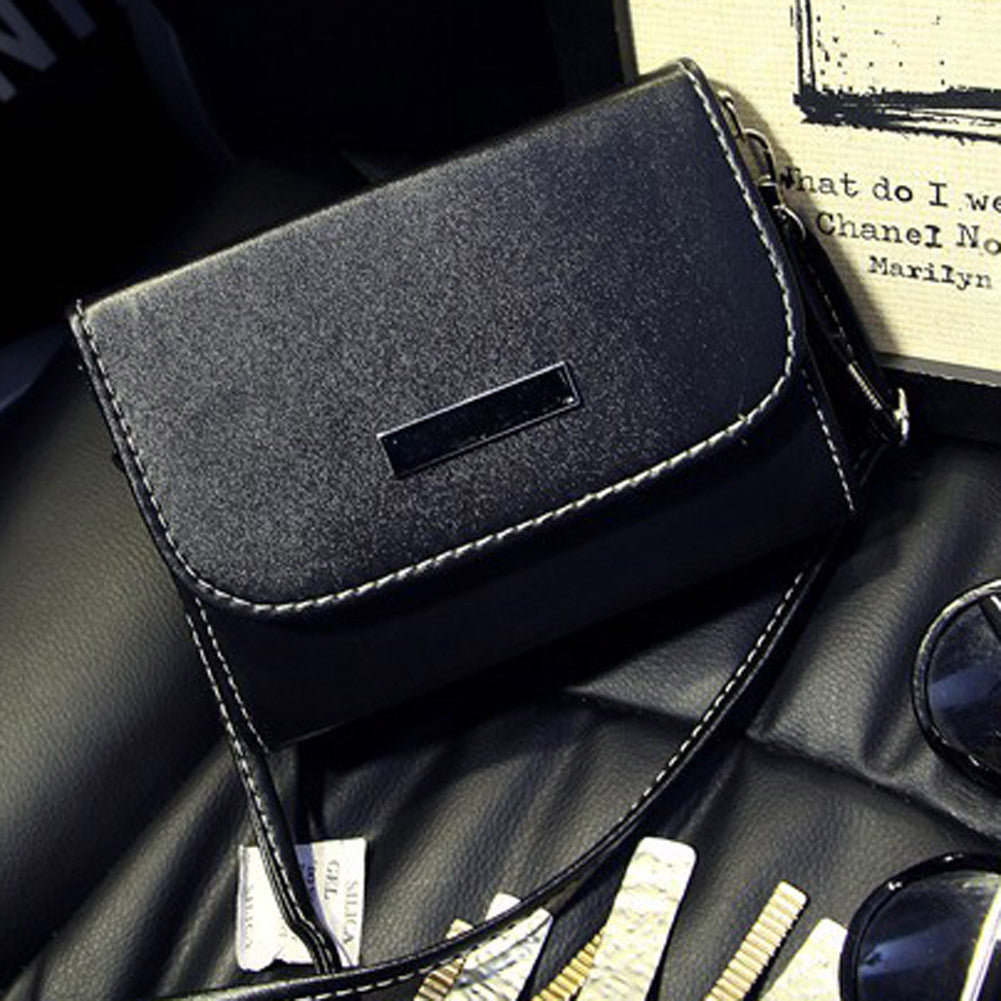 Women's Mini PU Leather Messenger Bags Small Fold Over Clutch Bag Shoulder Bag Handbags Bolsas Feminina 1STL ELY