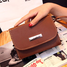 Women's Mini PU Leather Messenger Bags Small Fold Over Clutch Bag Shoulder Bag Handbags Bolsas Feminina 1STL ELY