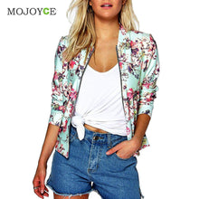 Womens Bomber Jacket Classic Style Zip Up Biker Floral Printing Women Jacket Casual Coats 1STL ELY