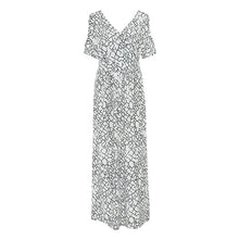 Womens Dress V Neck Hollow Sleeve Off Shoulder Long Dress Evening Party Beach Dress Vestidos Plus Size 1STL ELY