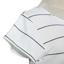 Womens T-Shirt Dress Casual Short Sleeves Ladies Striped Mini Party Sun Dress 1STL ELY
