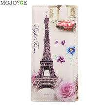 designer Wallet Women Long Wallets Smooth PU leather Paris Flags Eiffel Tower Style Lady Coin Purses Clutch Wallet ELY