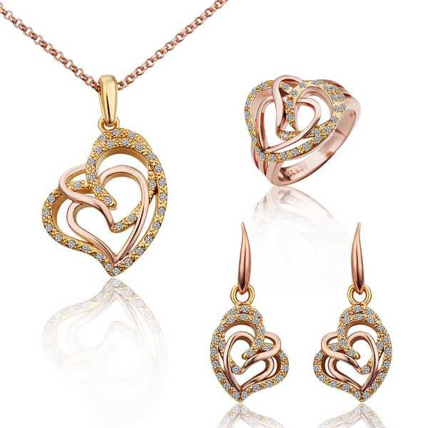 jewellery charms Austrian Crystal jewelry set bijoux women SMTPS287 ELY