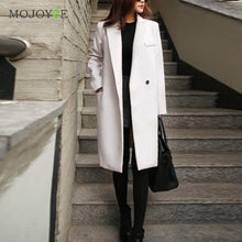 able Warm Wool Trench Coat Lapels Long Slim Woolen Trench Coat Jacket Artificial Cashmere Overcoat Outwear ELY