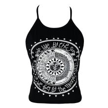 Fasion Crop Tops Women Print Sleeveless Cropped Feminino Halterneck Tank Tops Vest Women Shirt Blusa for 1STL ELY