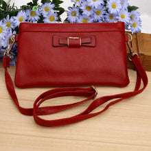 Fasion Cute Bow Women Bag Mini Leather Handbag Zipper Envelope Bag Clutch Women Messenger Bag Satchel Purse Bolsa Feminina ELY