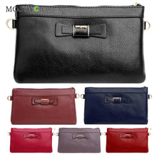 Fasion Cute Bow Women Bag Mini Leather Handbag Zipper Envelope Bag Clutch Women Messenger Bag Satchel Purse Bolsa Feminina ELY