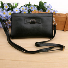 Fasion Cute Bow Women Bag Mini Leather Handbag Zipper Envelope Bag Clutch Women Messenger Bag Satchel Purse Bolsa Feminina ELY