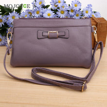 Fasion Cute Bow Women Bag Mini Leather Handbag Zipper Envelope Bag Clutch Women Messenger Bag Satchel Purse Bolsa Feminina ELY
