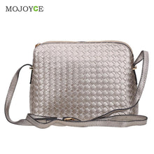 Fasion Letter Weaving Women Leather Handbag Small Shell Women Bag Crossbody Women Messenger Bags Bolsas Femininas sac a main ELY