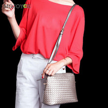 Fasion Letter Weaving Women Leather Handbag Small Shell Women Bag Crossbody Women Messenger Bags Bolsas Femininas sac a main ELY