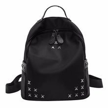 Fasion Nylon Women Bag Rivet Backpack Women School Bags for Teenagers Mochila Feminina Mochilas Mujer Black Backpacks ELY