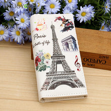 Fasion PU Leather Wallet Women Card Holder Multi Graffiti Embossed Wallet Purse Long Printing Pattern Women Wallets Money Bags ELY