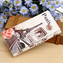 Fasion PU Leather Wallet Women Card Holder Multi Graffiti Embossed Wallet Purse Long Printing Pattern Women Wallets Money Bags ELY