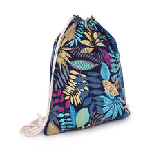 Fasion Pop Canvas Pulling Rope Drawstring Backpack Environmental Shopping Bag Ethnic Graffiti Backpack Mochila School Bagpack ELY