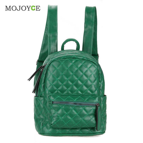 Fasion Rhombus Embroidery Women Bag PU Leather Backpack Mochila Designer Girls School Bag mochila feminina bolsa feminina ELY