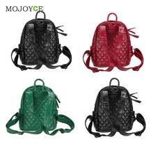 Fasion Rhombus Embroidery Women Bag PU Leather Backpack Mochila Designer Girls School Bag mochila feminina bolsa feminina ELY