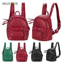 Fasion Rhombus Embroidery Women Bag PU Leather Backpack Mochila Designer Girls School Bag mochila feminina bolsa feminina ELY