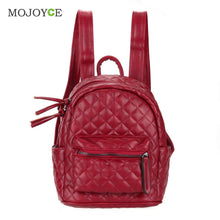 Fasion Rhombus Embroidery Women Bag PU Leather Backpack Mochila Designer Girls School Bag mochila feminina bolsa feminina ELY