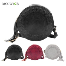 Fasion Round Women Bag Mini Tassels Circle Shoulder Bolsas Crossbody Bolsa Feminina Women Messenger Bags Women Leather Handbags ELY