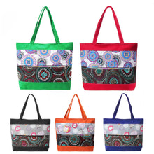 Fasion Women Ethnic Shoppers Bag Women's Shoulder Messenger Bag Handbag Pleuche Stripes and Checks Print Shoulder Bag 1STL ELY