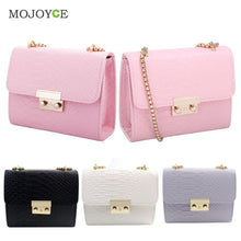 Fasion Women Leather Handbag Mini Chain Women Messenger Bags Animal Pattern Square Shoulder Women Bag Clutch bolsa feminina ELY
