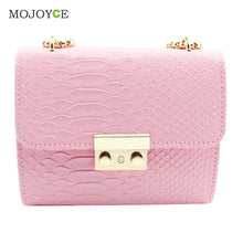 Fasion Women Leather Handbag Mini Chain Women Messenger Bags Animal Pattern Square Shoulder Women Bag Clutch bolsa feminina ELY