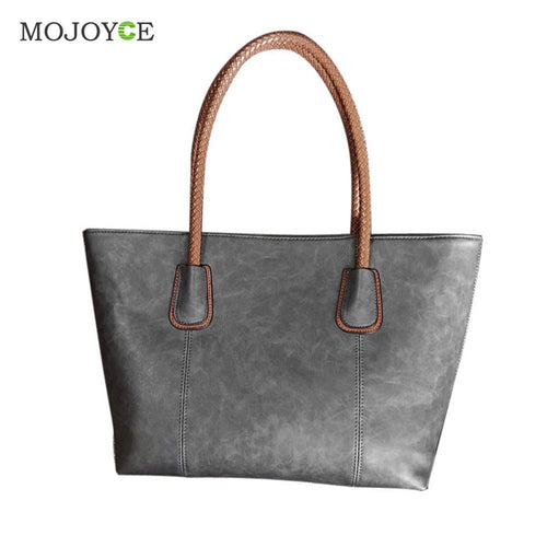 Fasion Women Leather Handbag PU Large Capacity Tote Weaving Handbag Tote Women Bag Lady Shoulder Crossbody Bag Bolsa Feminina ELY