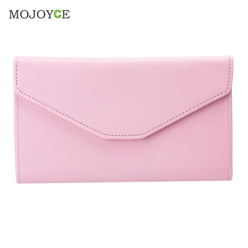 Fasion Women Long Size Wallet PU Leather Large Capacity Messenger Zipper Card Holder Wallet Portefeuille Clutch Carteras Mujer ELY