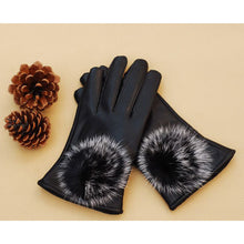Warm Touch Screen Gloves Rabbit Hair Ball Simulation Skin PO Glove Hair Ball Thickened Warm Cold Windproof Gloves ELY