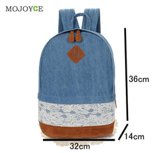 Floral Lace Decor Canvas Backpack Women Bag School Bag For Teenagers Travel Satchel Back Pack Schoolbag Bagpack Mochila Feminina ELY