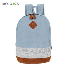 Floral Lace Decor Canvas Backpack Women Bag School Bag For Teenagers Travel Satchel Back Pack Schoolbag Bagpack Mochila Feminina ELY