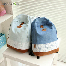 Floral Lace Decor Canvas Backpack Women Bag School Bag For Teenagers Travel Satchel Back Pack Schoolbag Bagpack Mochila Feminina ELY