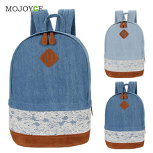 Floral Lace Decor Canvas Backpack Women Bag School Bag For Teenagers Travel Satchel Back Pack Schoolbag Bagpack Mochila Feminina ELY