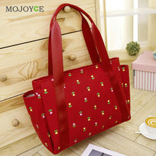 Floral Print Canvas Bag Large Tote Handbags Mummy Women Bag Bolsa Feminina Sac a Main Femme De Marque Clutch Bolsos Mujer ELY