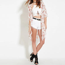 Floral Print Cardigan Women Tops Chiffon Batwing Kimono Cardigan Blusas Kimono Women Blouses Blusa Feminino Shirt Women 1STL ELY