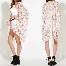 Floral Print Cardigan Women Tops Chiffon Batwing Kimono Cardigan Blusas Kimono Women Blouses Blusa Feminino Shirt Women 1STL ELY