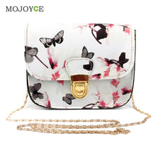 Floral Print Women Leather Handbags Chains Shoulder Crossbody Bag Women Bag Satchel Tote Women Messenger Bags Bolsa Feminina ELY