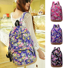 Floral Printing Backpack Women Preppy Style School Bags Women Rucksack Travel Satchel Bags Mochila Feminina Canvas Backpack ELY