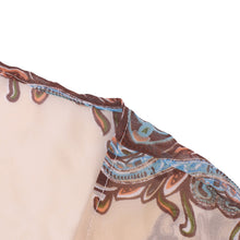 Floral Tassel Kimono Cardigans Chiffon Women Tops Blouse Perspective sexy Manga Batwing Camisa blusas S-L Shirt Women 1STL ELY