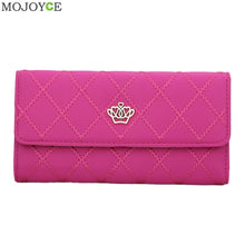 Foldable Lady Women Leather Wallet Long Card Holder Case Purse Handbag Slim Lady Casual Day Clutch Coin Pocket Purse ELY