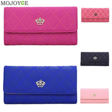 Foldable Lady Women Leather Wallet Long Card Holder Case Purse Handbag Slim Lady Casual Day Clutch Coin Pocket Purse ELY