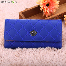 Foldable Lady Women Leather Wallet Long Card Holder Case Purse Handbag Slim Lady Casual Day Clutch Coin Pocket Purse ELY